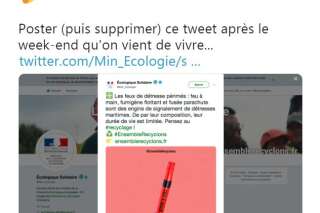 Ce tweet du ministère de l’Écologie tombait mal