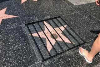 Sur le Walk of Fame de Hollywood Boulevard, l'étoile de Donald Trump mise derrière les barreaux