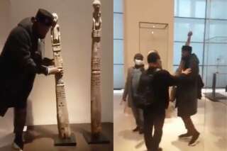 Au Louvre, un activiste panafricain tente de voler une sculpture indonésienne