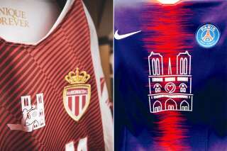 PSG-Monaco: des hommages à Notre-Dame sur les deux maillots