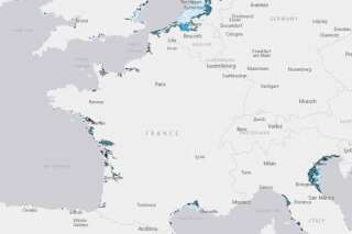 Montée des eaux: voici la carte des littoraux français menacés d'ici 2100