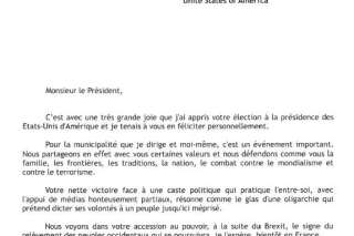 Robert Ménard invite Donald Trump à Béziers