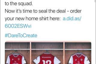 Cette campagne d'Adidas pour le nouveau maillot d'Arsenal a très mal tourné