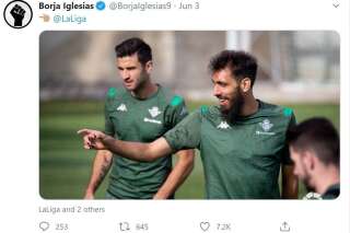 Borja Iglesias reçoit des tweets homophobes après s'être verni les ongles en noir