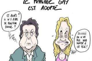 Mariage gay: Boutin punie, Barjot zappée