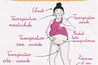 Être enceinte durant la canicule n'est pas toujours facile, la preuve en dessin