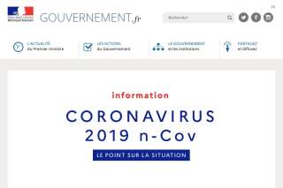 Face au coronavirus, le gouvernement lance un site d'information