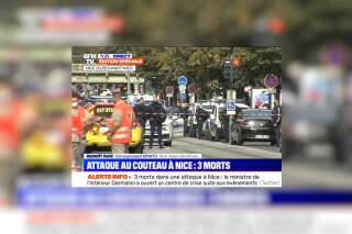 Attentat au couteau à Nice: Benoît Ruiz très ému lors de son duplex sur BFMTV