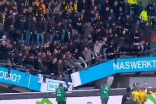 Aux Pays-Bas, une tribune du stade de Nimègue s'écroule