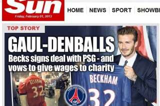 PHOTOS. Beckham à Paris : la presse britannique célèbre 