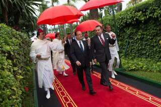 Au Maroc, François Hollande fait une blague sur sa malédiction avec la pluie