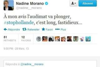 François Hollande à la télévison: revivez l'interview aux côtés de Nadine Morano sur Twitter