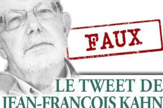 Le tweet de Jean-François Kahn - Tout était faux