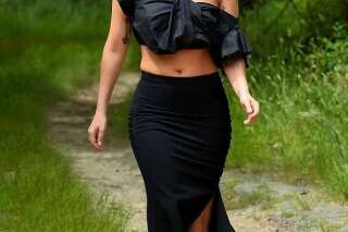Lady Gaga a une tenue bien à elle pour faire de la randonnée