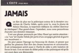Dans Charlie Hebdo, Riss accuse Plenel d'