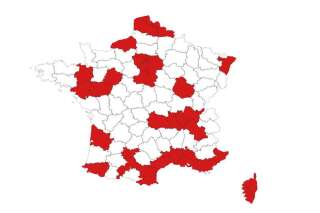 Covid-19: 42 départements désormais classés en rouge