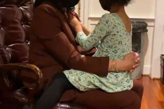 Élection américaine: Kamala Harris et sa petite nièce, l'image qui a ému une partie de l'Amérique