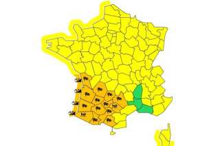 Météo France place 14 départements en vigilance orange