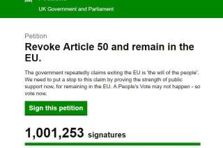 Cette pétition anti-Brexit dépasse le million de signatures au Royaume-Uni