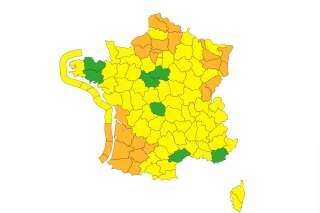 Tempête Justine: Météo France place 22 départements en vigilance orange