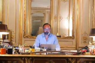 Cette photo d'Édouard Philippe préparant son discours vaut le détour(nement)