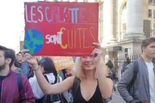 Paris: les pancartes et slogans marquants de la manif' des jeunes pour le climat