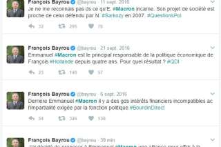 Les 7 tweets que Bayrou va regretter après son alliance avec Macron