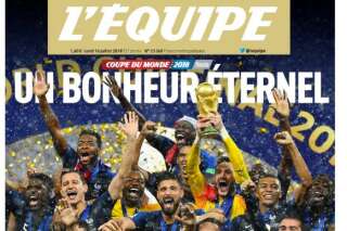 Merci les Bleus: La une de L’Équipe après la victoire en 2018 répond à celle de 1998