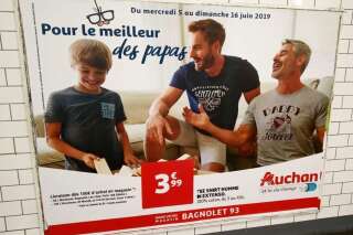 Fête des pères : l'affiche Auchan dans le métro ne montrait pas deux papas gays