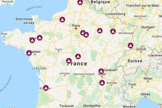 Carte : les sites de stockage de nitrate d'ammonium les plus surveillés en France
