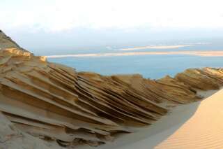 Le froid et le vent ont redessiné la dune du Pilat et c'est magnifique