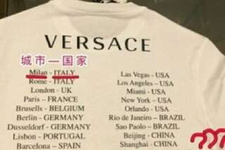 Versace épinglée en Chine pour avoir fait de Hong Kong un pays