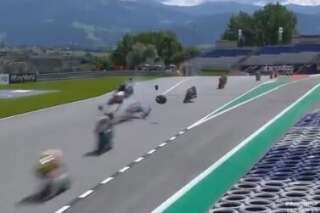 Au Grand Prix d'Autriche de moto, une double chute monumentale