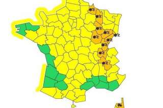 Alerte orange neige et verglas dans 10 départements de l'est de la France