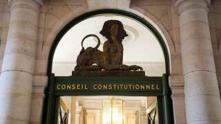 Photo d'illustration de l'entrée du Conseil constitutionnel, prise le 21 juillet 2020.