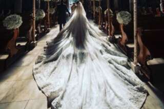 La robe de mariée de l'héritière Victoria Swarovski pesait 46 kilos tellement il y avait de cristaux