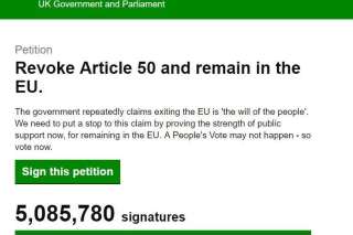 La pétition anti-Brexit dépasse les 5 millions de signatures au Royaume-Uni