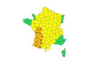 Orages: Météo France place 11 départements en vigilance orange