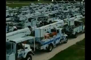 En Floride face à l'ouragan Dorian, des camions affluent