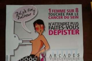 Cette affiche pour le dépistage du cancer du sein, jugée sexiste, suscite l'indignation