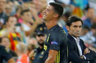 Valence-Juventus: Cristiano Ronaldo en larmes après avoir écopé d'un rouge
