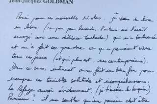 La lettre de Jean-Jacques Goldman au président du Refuge Nicolas Noguier sur le combat des jeunes homosexuels
