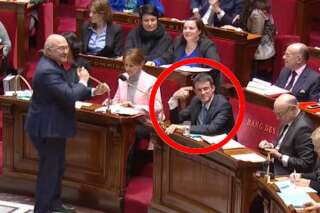 Les rires de Manuel Valls et de son gouvernement après le lapsus d'Éric Woerth à l'Assemblée nationale