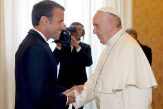 Emmanuel Macron reçu par le pape François au Vatican