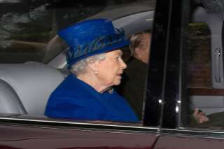 Première sortie pour la reine d'Angleterre Elizabeth II, après son 