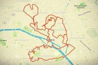 En hommage à Notre-Dame, un coureur a dessiné Quasimodo avec son GPS