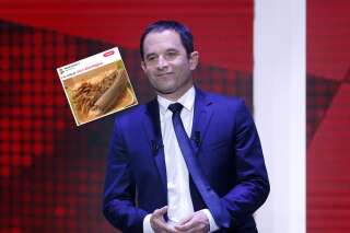 Benoît Hamon vole la vedette au portrait d'Emmanuel Macron avec son kebab