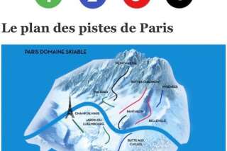 Neige à Paris: cette carte des pistes de ski de la capitale a été validée par un maire