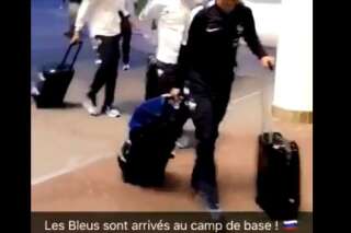 Coupe du Monde: les images de l'arrivée de l'Équipe de France dans son camp de base à Istra