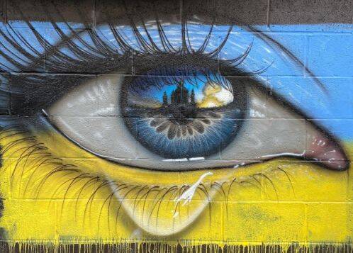 PHOTOS - Les plus belles œuvres de street art en soutien à l'Ukraine